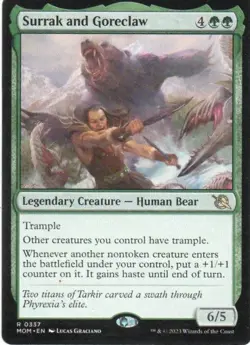 MTG: March of the Machine: Surrak and Goreclaw: Lightly Played Condition - Image 1