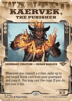 ~ Kaervek, the Punisher (Showcase) ~ NM Foil ~ ~ MTG ~ - Image 1