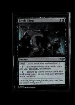 MTG Foil-Lively Dirge-Outlaws of Thunder Junction #93 - Image 1