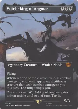 MTG Witch-king of Angmar (Borderless) Normal NM Universes Beyond: The Lord of th - Image 1