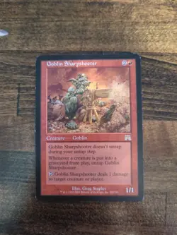 Magic the Gathering Goblin Sharpshooter Onslaught Regular Card (LP) - Image 1
