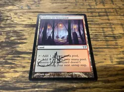 MTG Champions of Kamigawa Lantern-lit Graveyard Artist Proof Signed John Avon - Image 1