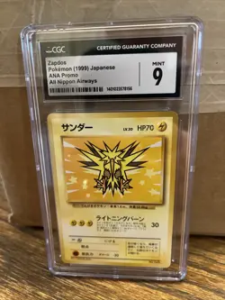 Zapdos Pokemon Card No.145 Ana All Nippon Airlines Promo CGC 10 Gem Mint - Image 1