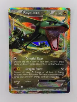 Rayquaza EX Holofoil Pokemon Dragons Exalted 85/124 Moderately Played MP - Image 1