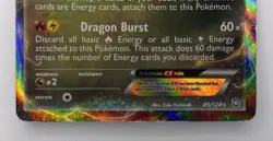 Rayquaza EX Holofoil Pokemon Dragons Exalted 85/124 Moderately Played MP - Image 3