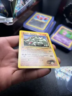 Pokemon TCG Brock's Rhyhorn Gym Heroes First Edition 22/132 - Image 5