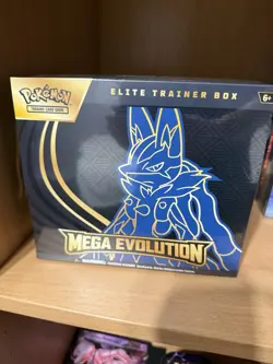 Pokemon TCG Mega Evolution Lucario Elite Trainer Box ETB - Image 1