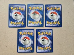 Lot Of 5 Brock Gym Challenge Heroes Vintage Pokemon TCG - Image 4