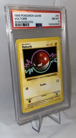 1999 Pokemon Base Set #67 Voltorb - Shadowless - PSA 8 NM-MT - Image 4