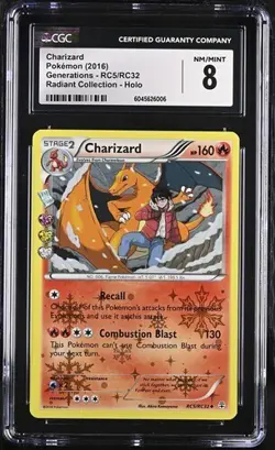 Pokemon English Charizard RC5/RC32 2016 Generations Radiant Collection Holo - Image 1