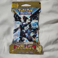Rare Pokemon Sleeved Sealed Booster Pack NEXT DESTINIES B&W - Image 1