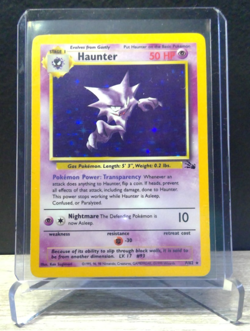Pokemon Haunter 6/62 Fossil Holo Rare WOTC 1999 Vintage TCG LP/NM - Image 3