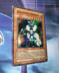Airknight Parshath MP/LP Ultra Rare Unlimited LOD-062 Yugioh! OG Print - Image 3
