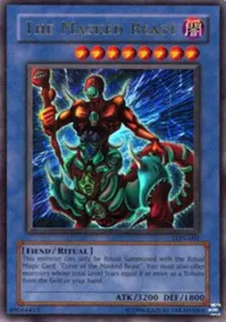 Yugioh! HP The Masked Beast - LON-001 - Ultra Rare - Unlimited Edition Heavily P - Image 1