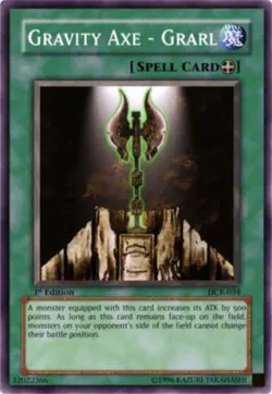 Yugioh! LP Gravity Axe - Grarl - DCR-034 - Common - 1st Edition Lightly Played, - Image 1
