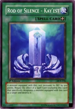 Yugioh! LP Rod of Silence - Kay'est - DCR-036 - Common - 1st Edition Lightly Pla - Image 1