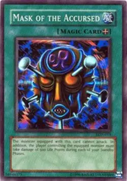 Yugioh! Mask of the Accursed - LON-019 - Super Rare - 1st Edition Near Mint, Eng - Image 1