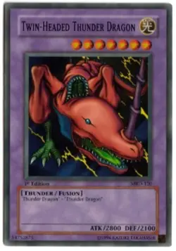 Yugioh! LP Twin-Headed Thunder Dragon - MRD-120 - Super Rare - Unlimited Edition - Image 1