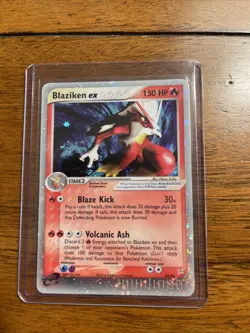 Pokemon 2004 Team Magma vs Team Aqua Blaziken EX Holo Ultra Rare Card #89/95 DMG - Image 1