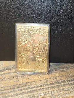 Pokemon Charizard Trading Card 23k Gold Plated Burger King 1999 Card Only - Image 5