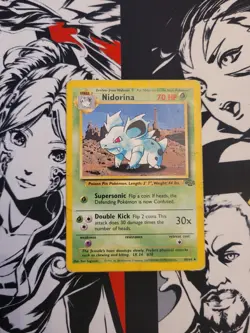 Nidorina 40/64 Jungle Regular Pokemon TCG Card - Moderate Play - Image 1