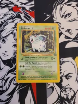 Nidoran F 57/64 Jungle Regular Pokemon TCG Card - Moderate Play - Image 1