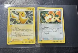 2003 RAW 2 Card lot PIKACHU 12 MEOWTH 13 HOLO Rare POKEMON Promos - Image 1