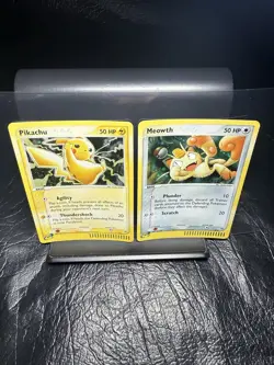 2003 RAW 2 Card lot PIKACHU 12 MEOWTH 13 HOLO Rare POKEMON Promos - Image 3