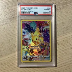 3x [PSA 10] 2023 Crown Zenith Pikachu 160/159 SR Pokemon Card (Grade Ordered) - Image 3