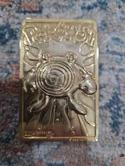 23K Gold Plated Poliwhirl Pokemon Card Burger King Promotion 1999 Nintendo - Image 1