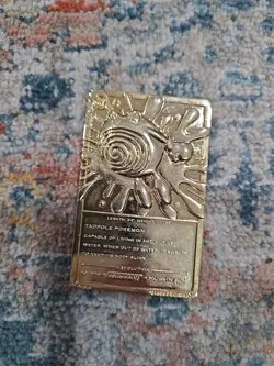 23K Gold Plated Poliwhirl Pokemon Card Burger King Promotion 1999 Nintendo - Image 2