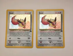 (2) Pokemon Eevee #11 TCG Holo Black Star Promo Cards Wizards - Image 1