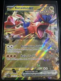Koraidon ex 120/162 Pokemon Card NM/Mint Scarlet & Violet Temporal Forces - Image 1