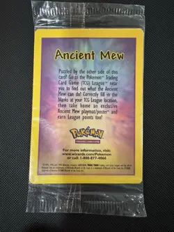 Sealed Ancient Mew Pokemon TCG 2000 Movie Promo Holo Foil Card WOTC - Image 2