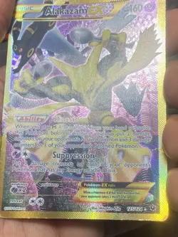 Pokemon TCG Alakazam EX Holo Ultra Rare 2016, 125/124 Card - Image 2
