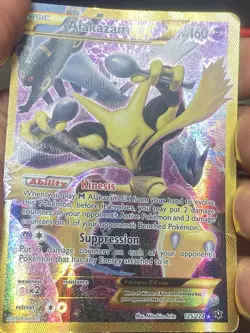 Pokemon TCG Alakazam EX Holo Ultra Rare 2016, 125/124 Card - Image 4