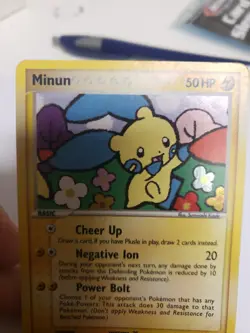 Pokemon (Holo) MINUN Card (POP SERIES-3) Set 4/17 Rare PROMO - Image 3