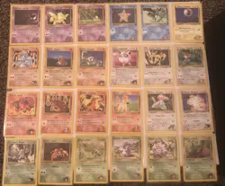 Lot of 24 Gym Challenge Pokemon Cards - Image 1