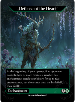 Defense of the Heart - Full Art Altered Art Custom Proxy Cards - Image 1