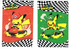 Cracked ice Holo- Pokemon -Electric Card Database- MARIO & LUIGI - PIKACHU - Image 1