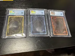 Yu-Gi-Oh! TCG Gbi Ultra Rare God Card Set Sequential Graded Old Cgc Label - Image 2