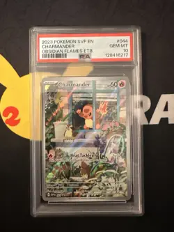 Pokemon Charmander SVP044 Elite Trainer Box Promo Card GEM MN PSA 10 - Image 1