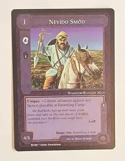 MIDDLE-EARTH CCG MECCG NEVIDO SMOD THE LIDLESS EYE LE MELE FIXED LOTR CARD - Image 1