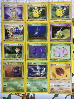 Pokemon TCG Lot of 12 Cards First Edition Common LP/MP/HP Condition - Image 1