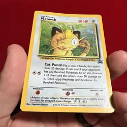 Meowth Gameboy Promo Holo 10 1999 Vintage Pokemon Card WOTC MP Crease - Image 5