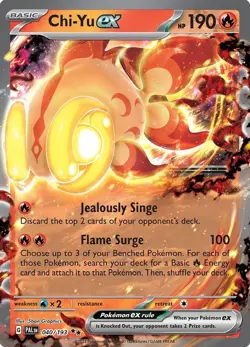 Chi-Yu ex - 040/193 - Pokemon Paldea Evolved Ultra Rare Card NM - Image 1