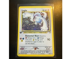 Pokemon Neo Genesis Lugia TCG 9/111 First Edition Holo Rare WOTC Pokemon Card - Image 1