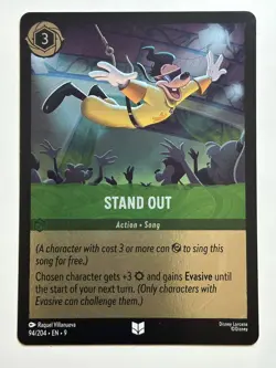 Stand Out Cold Foil Fabled 94/204 NM Lorcana Card - Image 1