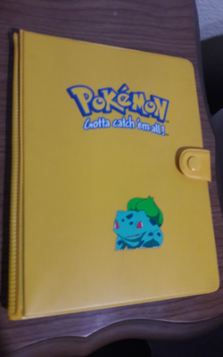Yellow Pokemon Card Binder Bulbasaur Vintage - Image 1