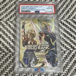 Dragon Ball Fusion World GOD RANK Energy Marker Card Japanese PSA 10 - Image 1